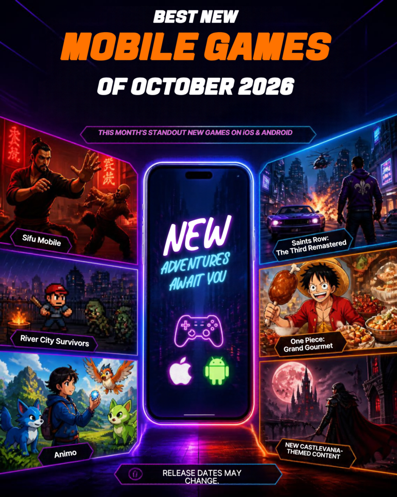 Best New Mobile Games of October 2026