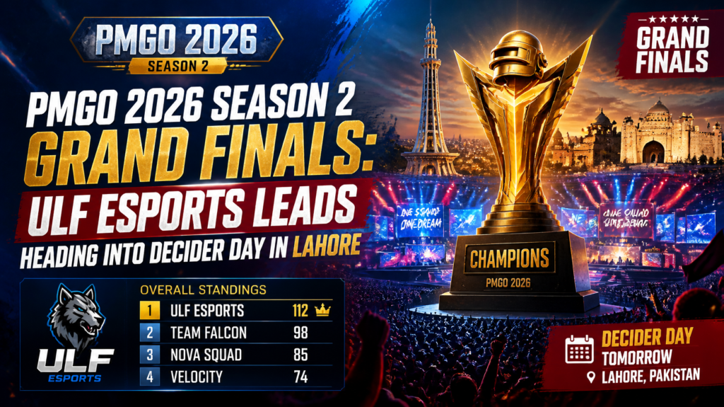 PMGO 2026 Season 2 Grand Finals: ULF Esports Leads Heading Into Decider Day in Lahore
